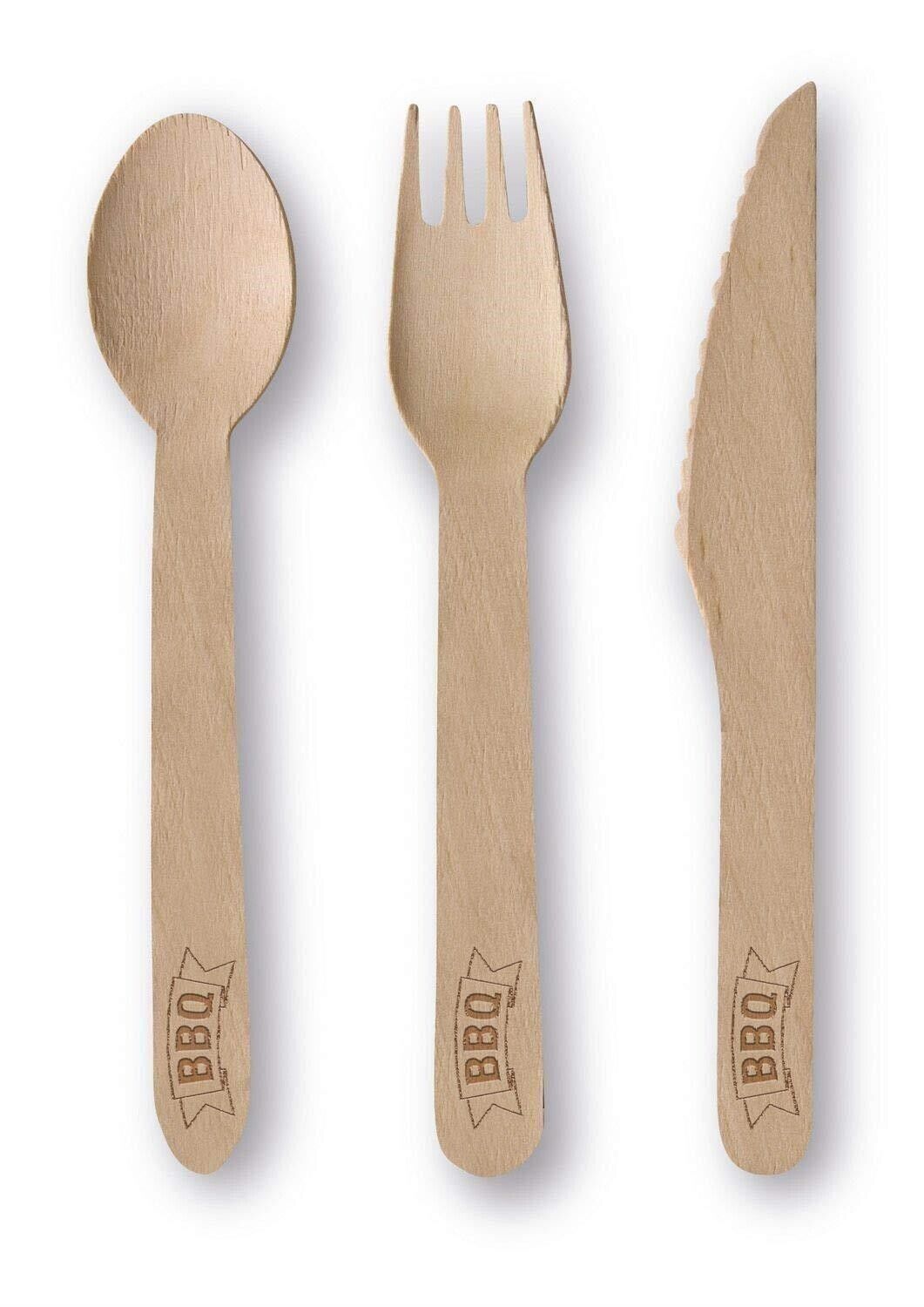 Amscan: Wooden Cutlery Bbq Party 24 Pieces -