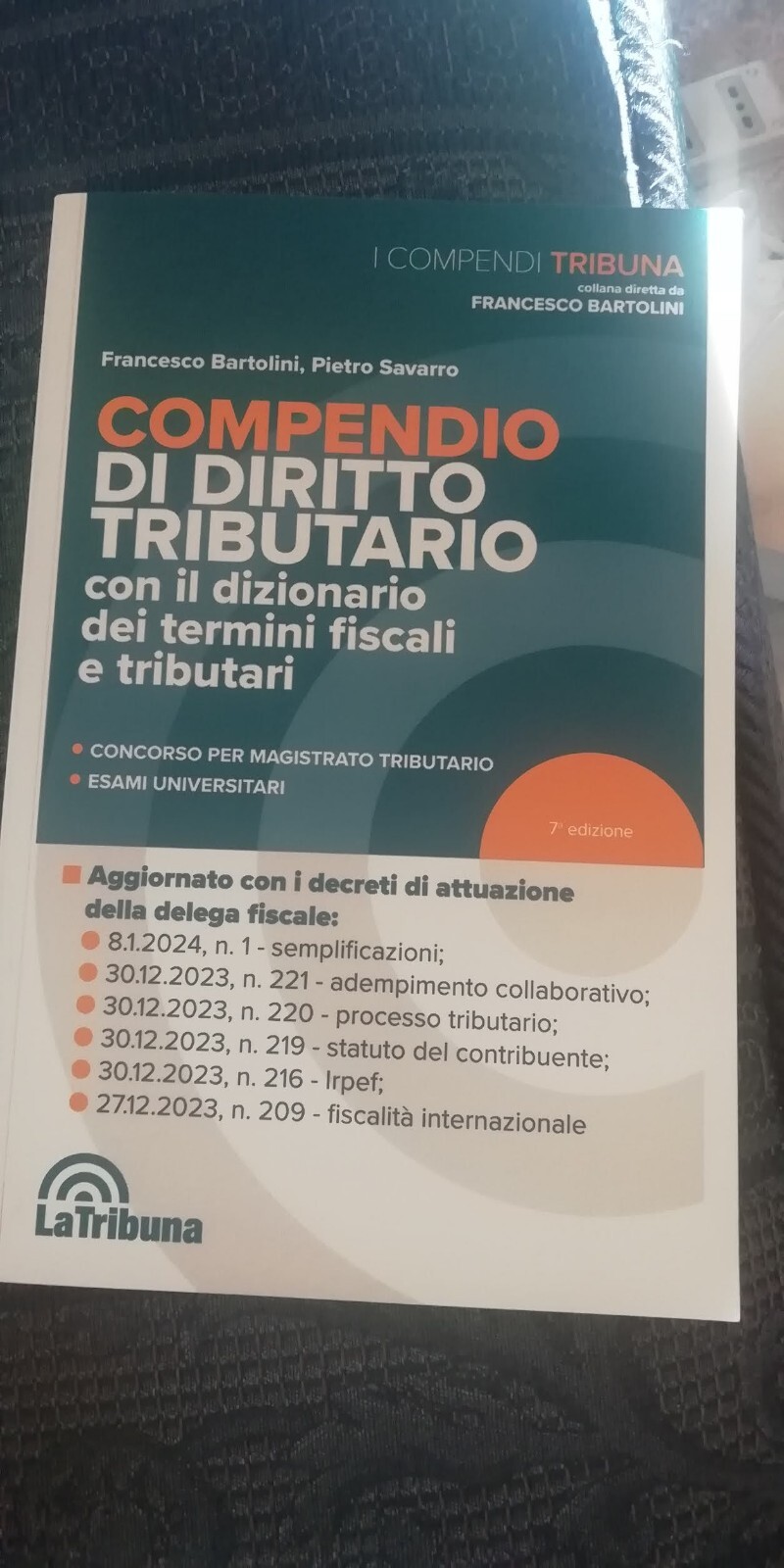 9788829116188 Compendio di diritto tributario - Francesco Bartolini,Pietro Savar
