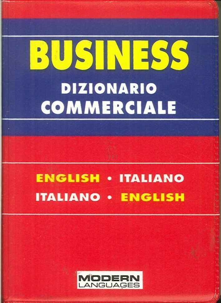 libro lingua Business dizionario commerciale italiano inglese Modern vocabolario