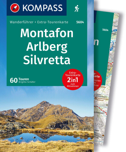 KOMPASS Wanderführer Montafon, Arlberg, Silvretta, 60 Touren mit