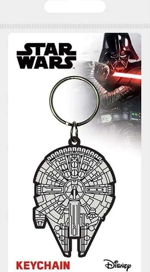 Star Wars: Pyramid - Millennium Falcon (Rubber Keychain / Portachiavi Gomma) -