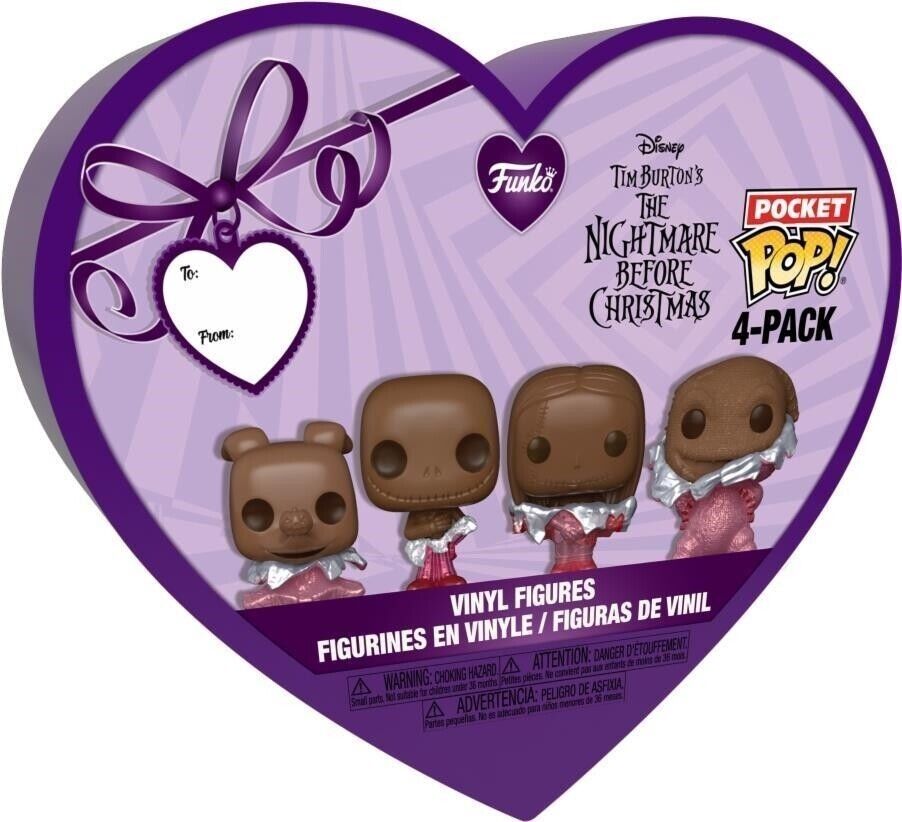 Disney: Funko Pocket Pop! Valentines Box - The Nightmare Before Christmas 4-Pack