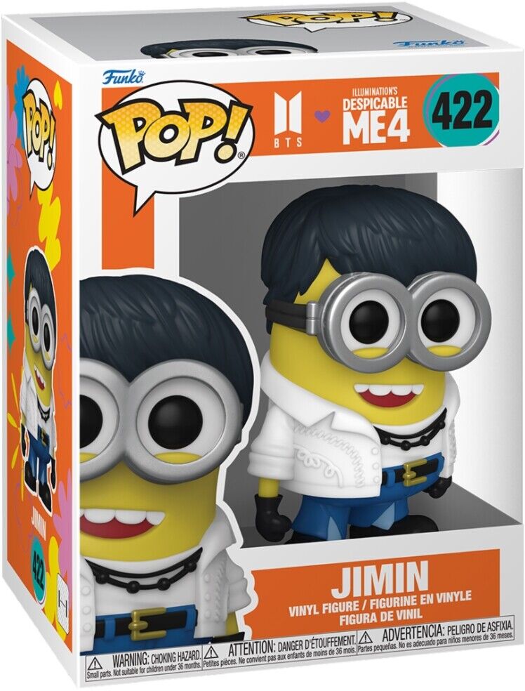 Bts: Funko Pop! Rocks - Minions X Bts Jimin (Vinyl Figure 422) -