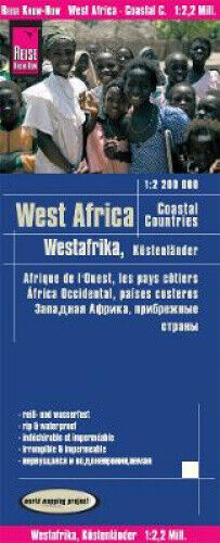 Reise Know-How Landkarte Westafrika, Küstenländer (1:2.200.000) : von Senegal