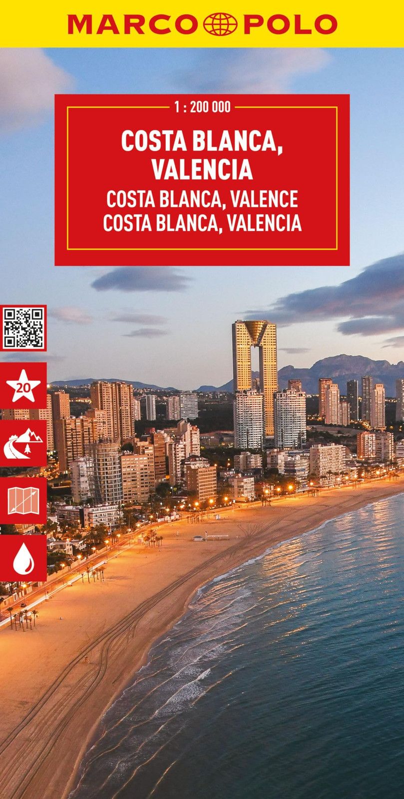 Costa Blanca Marco Polo Map NUOVO