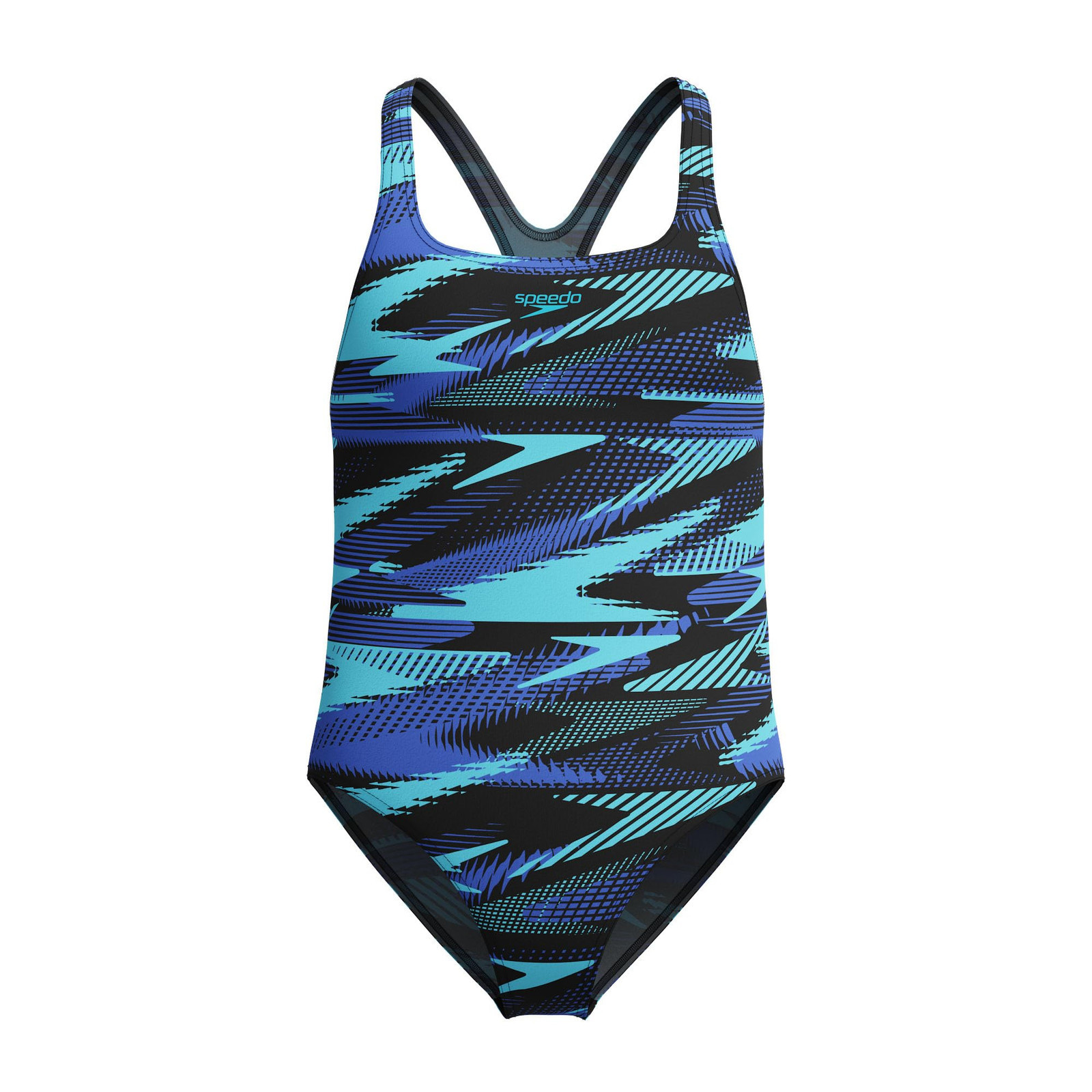 Speedo Hyperboom Allover Medalist Junior Swimsuit NUOVO