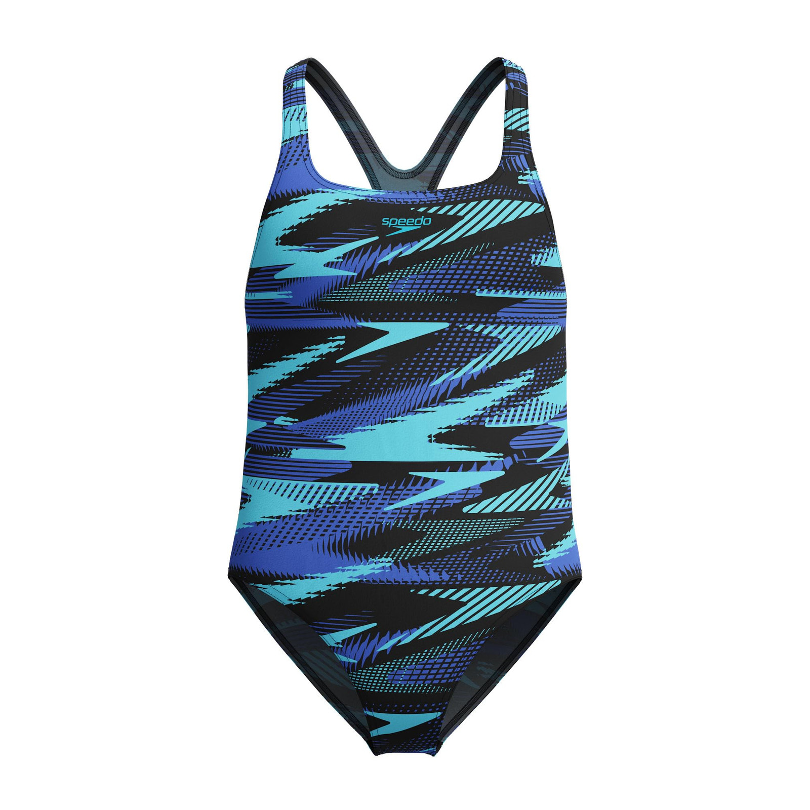 Speedo Hyperboom Allover Medalist Junior Swimsuit NUOVO