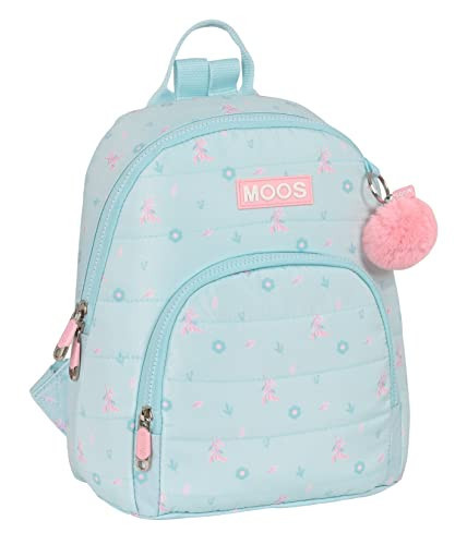 Rucksack Moos Garden Mini Turquoise 25 X 30 X 13 Cm NUOVO