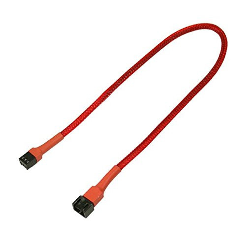 Kabel Nanoxia 3-Pin Verlangerung, 60 cm, rot NUOVO