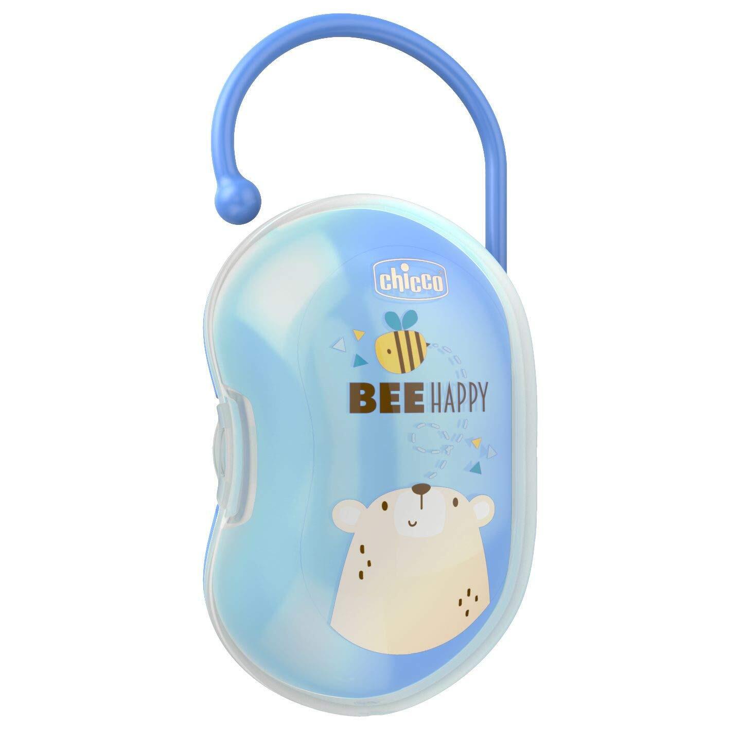 Chicco - Easy Box For 2 Pacifiers Boy 0M+ NUOVO