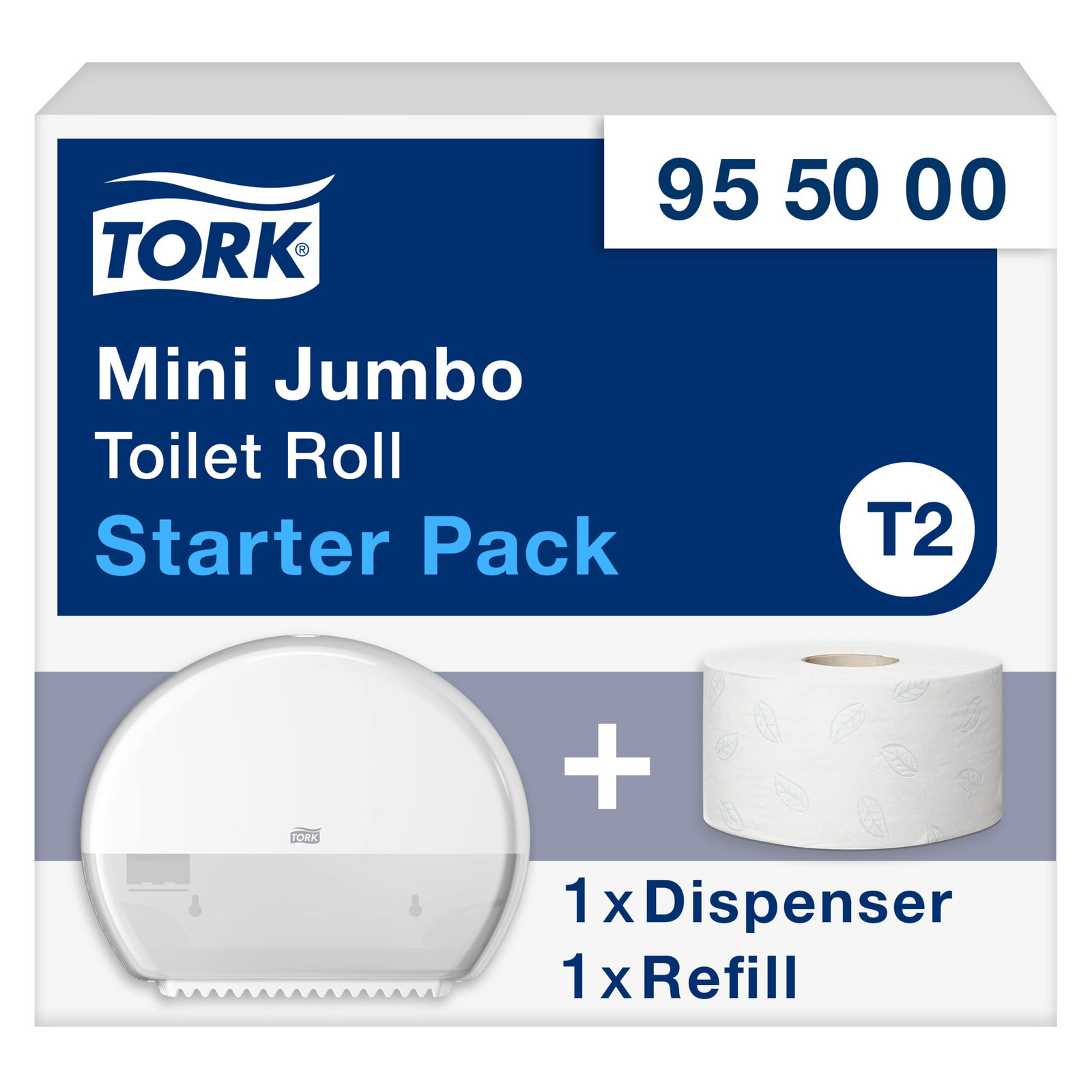 Tork Toi-Sp. St-Set Jumbo weiB NUOVO