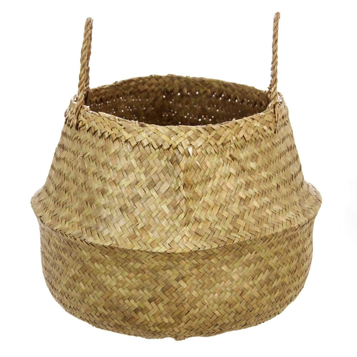 Basket Atmosphera Atlantic Foldable Natural Wicker (43,5 X 29 Cm) 4... NUOVO