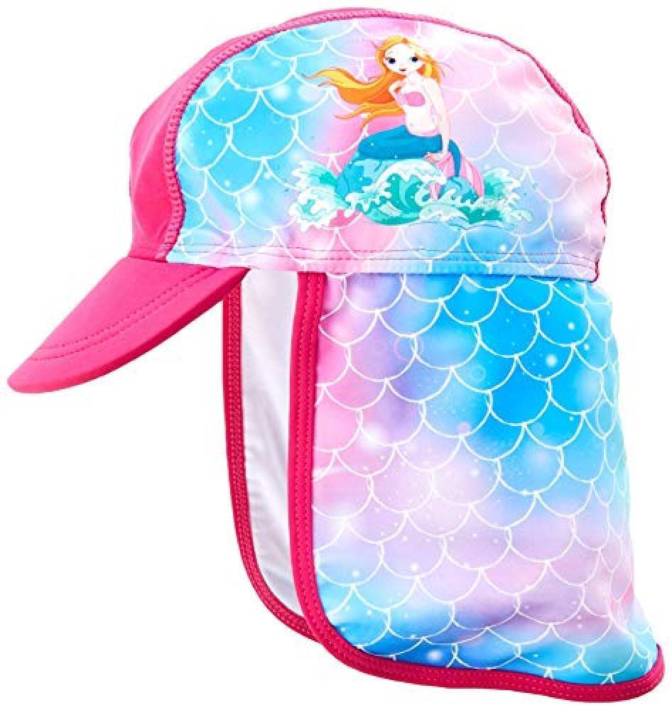 (TG. 49centimeters) Playshoes UV-Schutz Mütze Meerjungfrau Cappello da Sole, Ro
