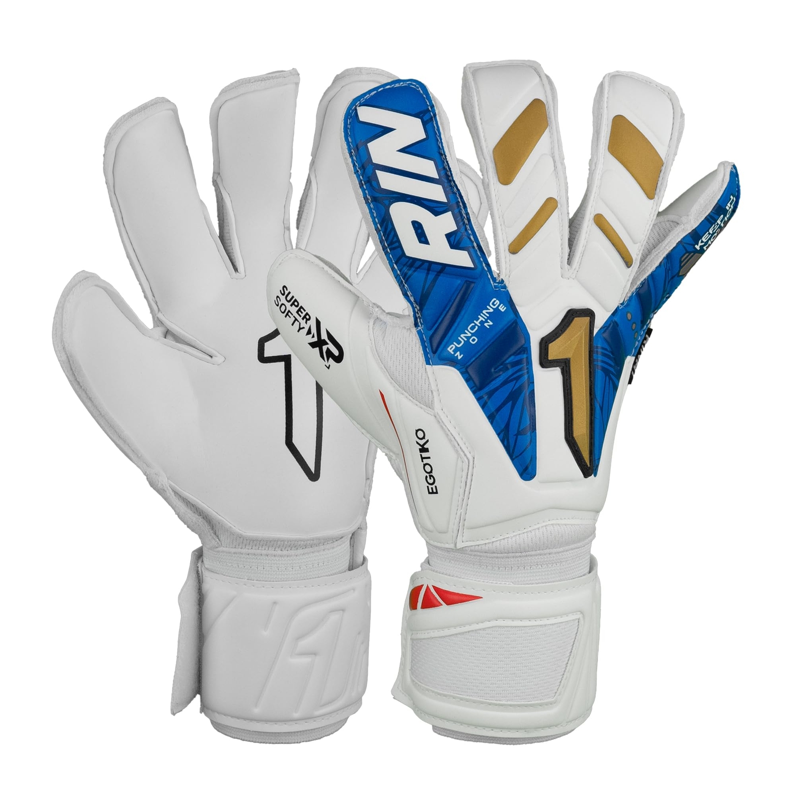 Goalkeeper Gloves Rinat Egotiko Vengador Prime Multicolour Adults (... NUOVO