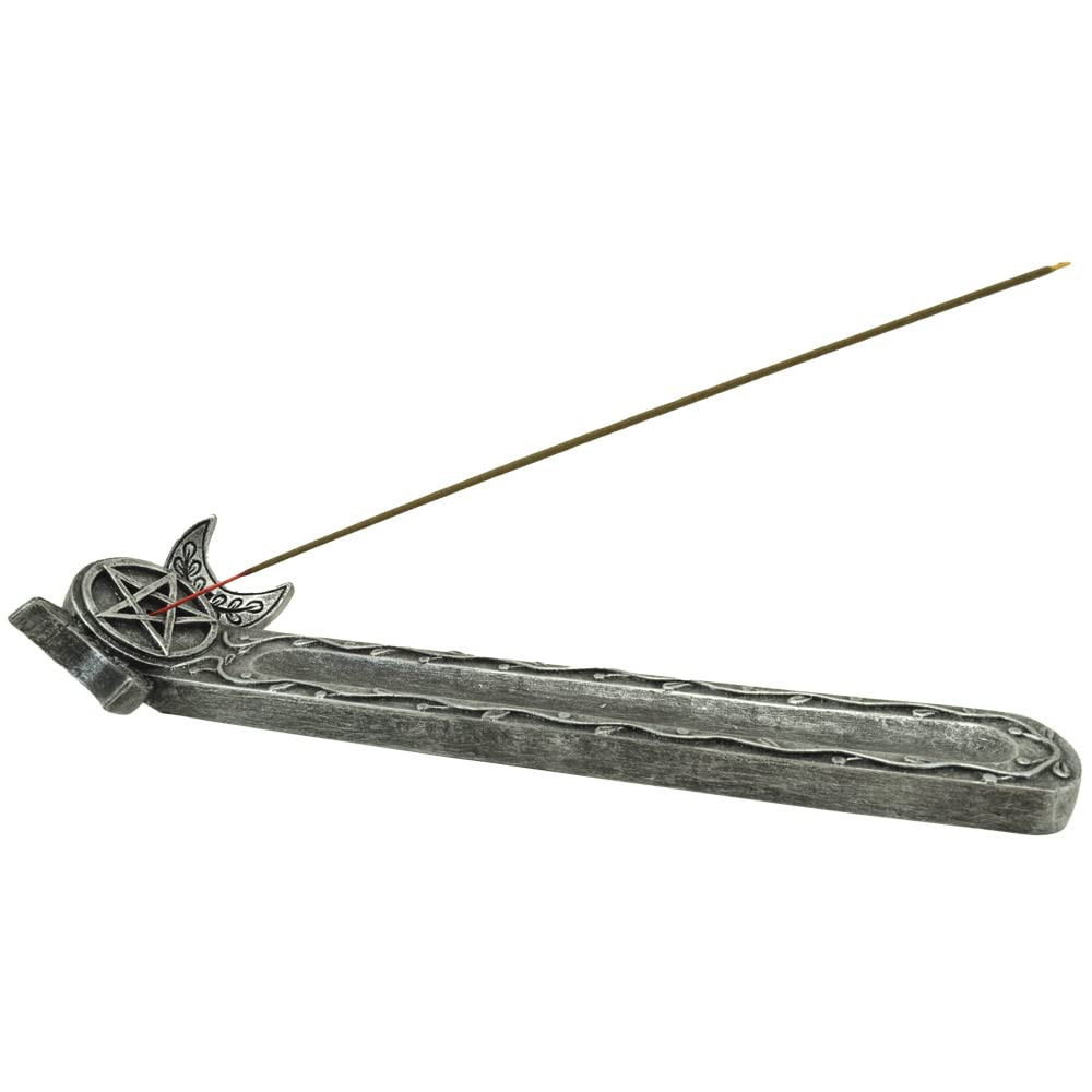 Twilight Triple Moon Incense Burner 27.3Cm NUOVO