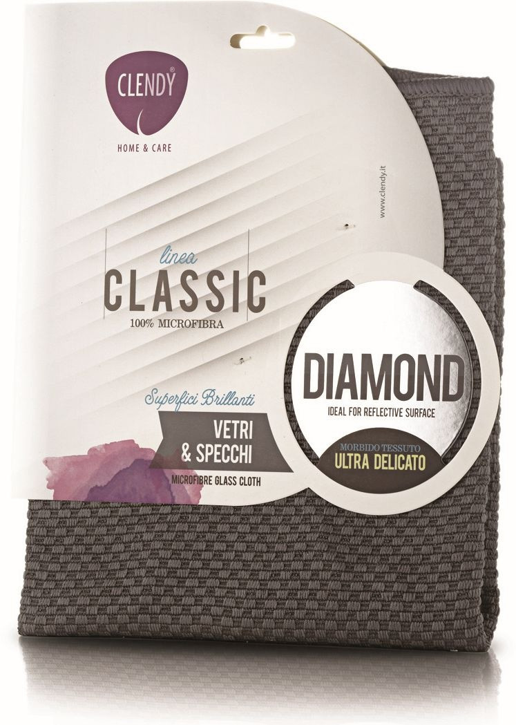 59128 CLENDY CLASSIC DIAMOND PANNO VETRI IN MICROFIBRA cm. 36X38
