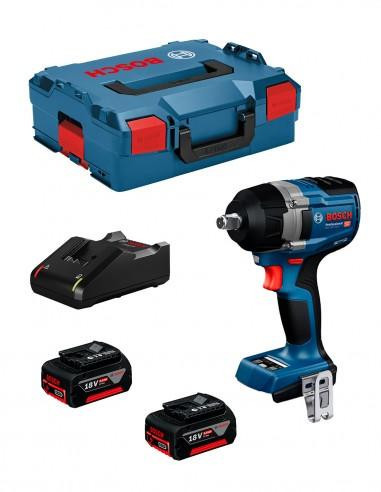 Avvitatore a massa battente BOSCH GDS 18V-750 C (2 x 5,0 Ah + GAL18V-40 + L-Boxx