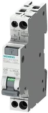 Siemens 5SV1313-1KK16 Interruttore Magnetotermico Differenziale 1P+N 16 A 30mA