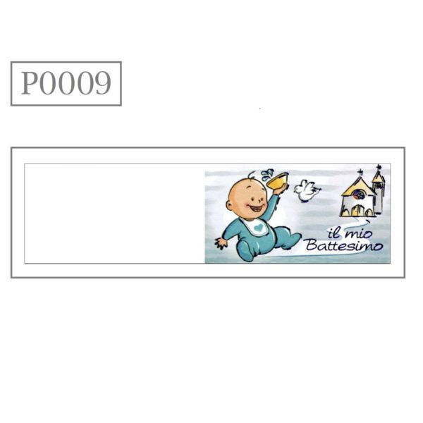 25 PEZZI Bigliettino Bomboniera BATTESIMO bambino IL MIO BATTESIMO 08CC