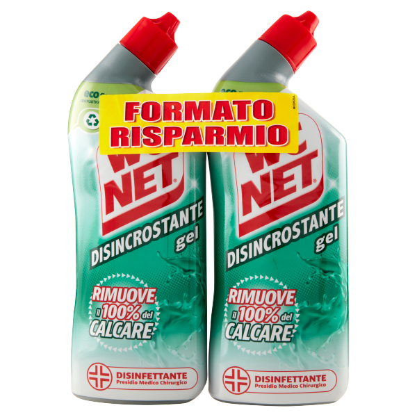Wc Net - Disincrostante gel, 2 x 700 ml
