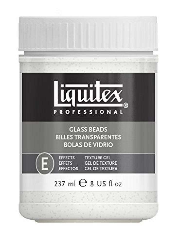 (TG. Effekte - Medien) Liquitex Glass Beads Acrylic Texture Gel-8oz - NUOVO