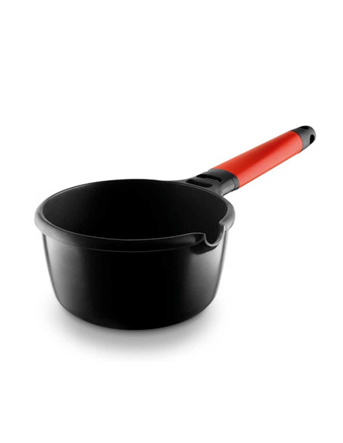Castey - Casseruola antiaderente in alluminio pressofuso 16 cm manico smontabile