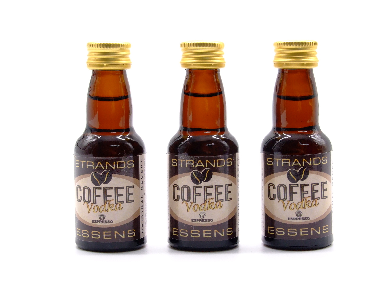 3 x Coffee Vodka Espresso 25ml - Senza Alcool, Essenza di Vodka, Aroma per Torta
