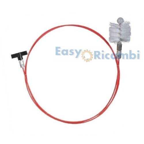 KIT SPAZZOLA 5 MT PER PULIZIA CANNE FUMARIE STUFE A PELLET TUBAZIONI SCOVOLINO