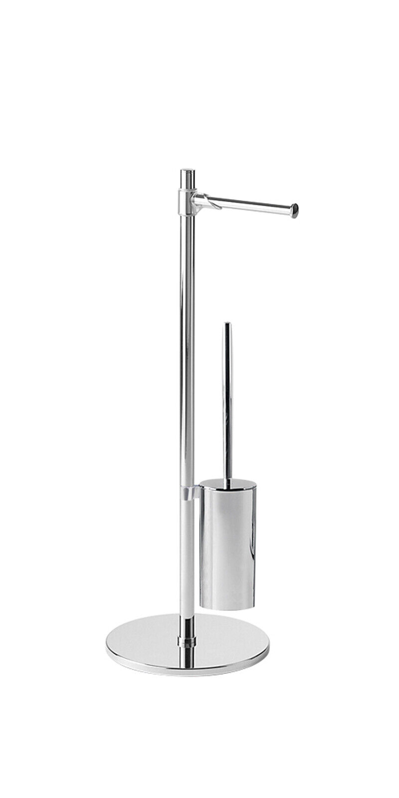 PIANTANA COLONNINA PORTAROTOLO CON SCOPINO WC VIRGINIA IN ACCIAIO INOX 2132
