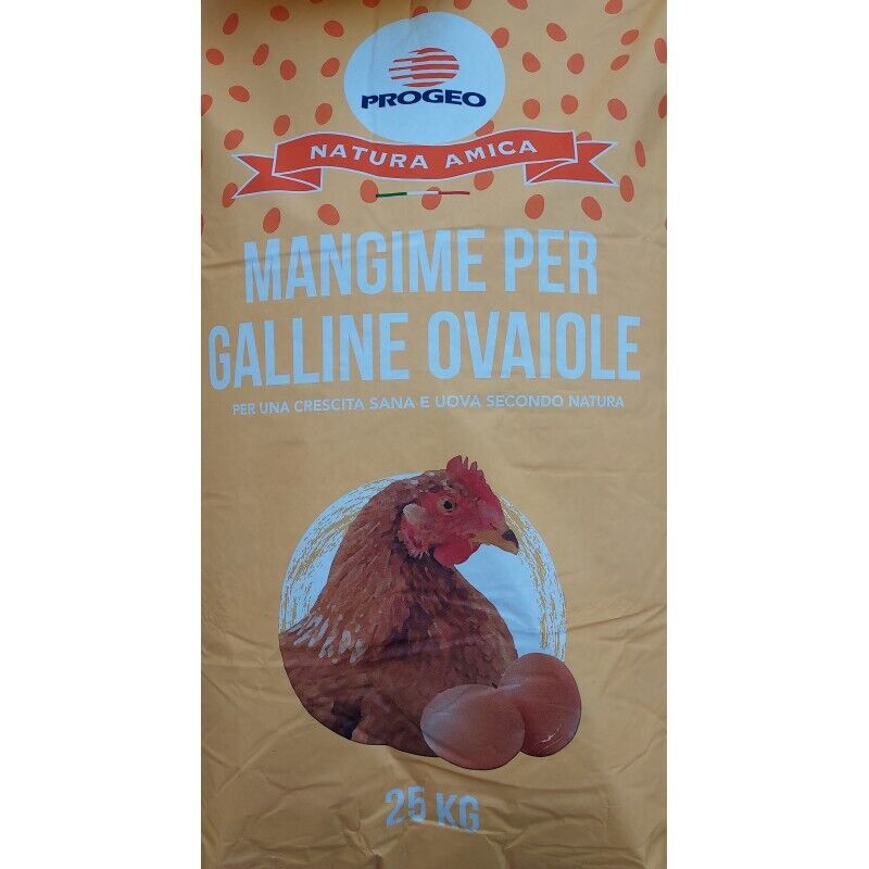 25Kg PROGEO MANGIMI OVAIOLE CP VEG PELLET mangime per ovaiole
