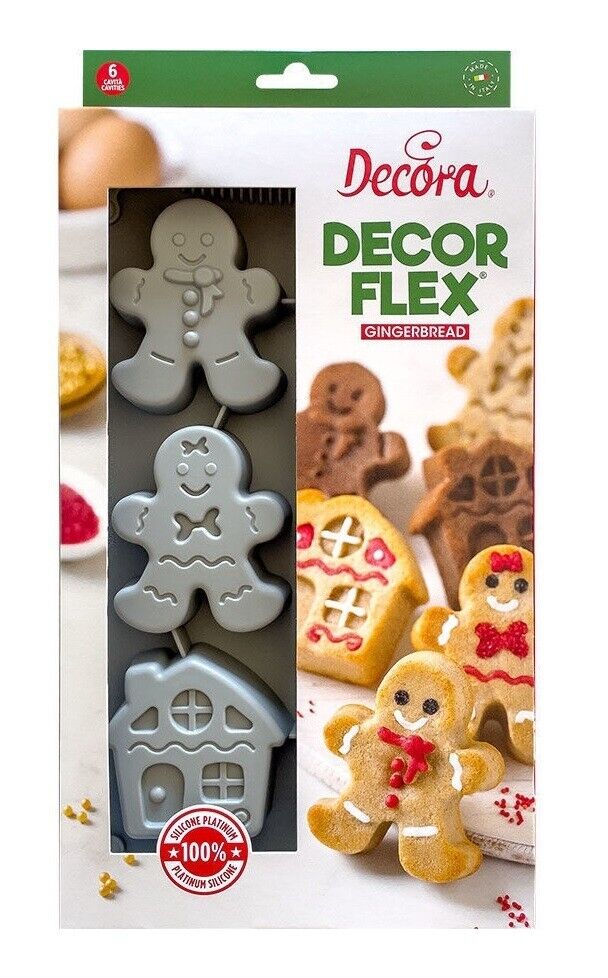 Stampo Gingerbread in silicone 6 cavità