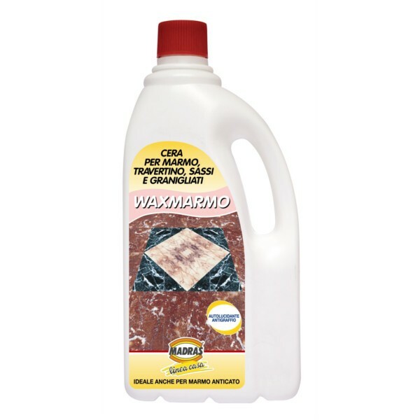 WAXMARMO Cera autolucidante 1lt  antigraffio per marmo travertino graniglia Madr