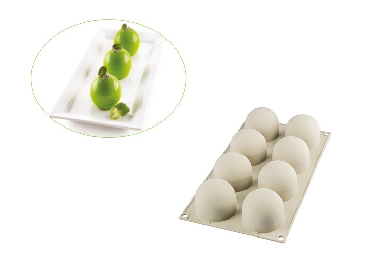 Silikomart Stampo silicone Dolce tartufo multiporzione sfera 3D mousse - Rotex
