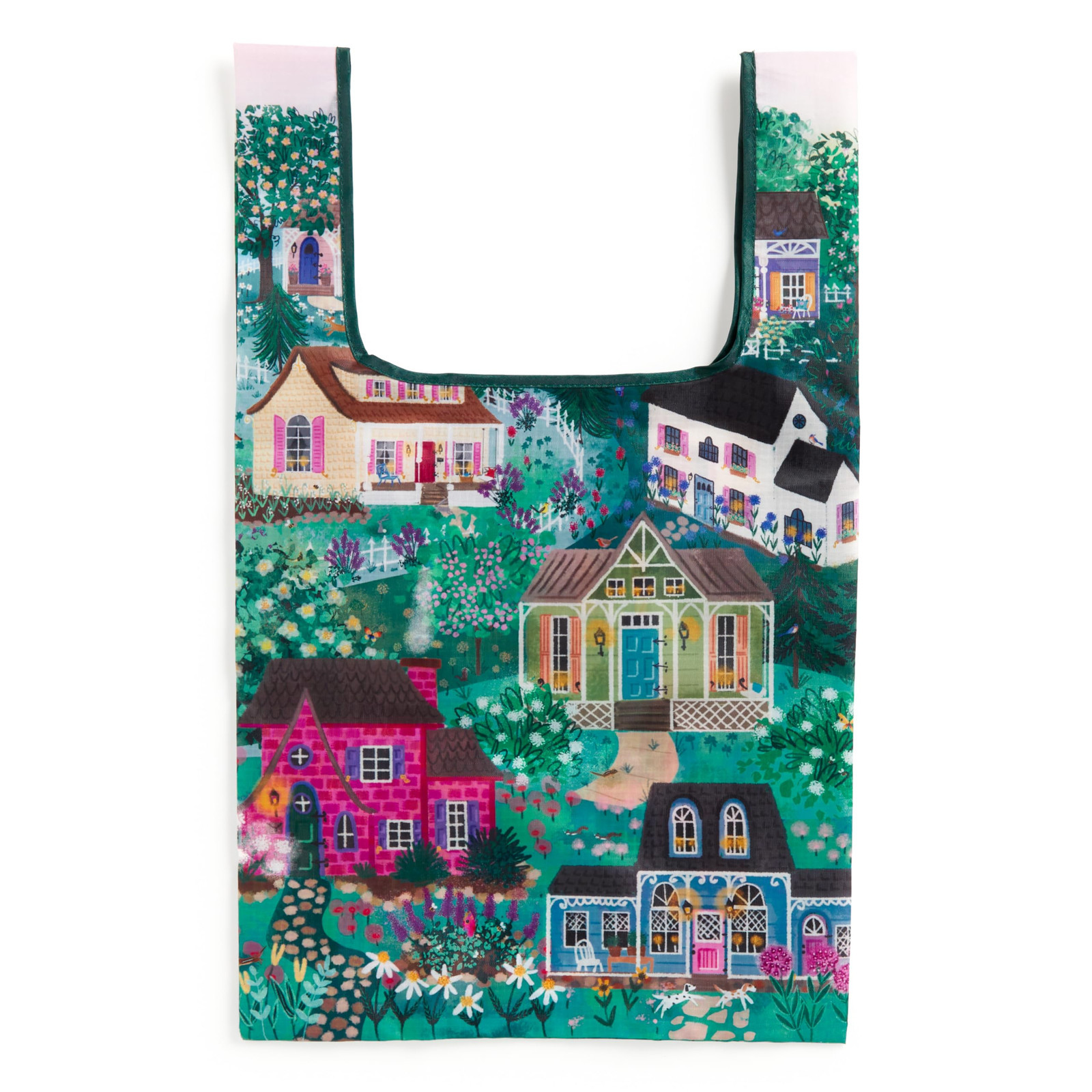Galison Cottage Hills – Packable Nylon Reusable Tote Bag Ec (PRESALE 27/02/2025)