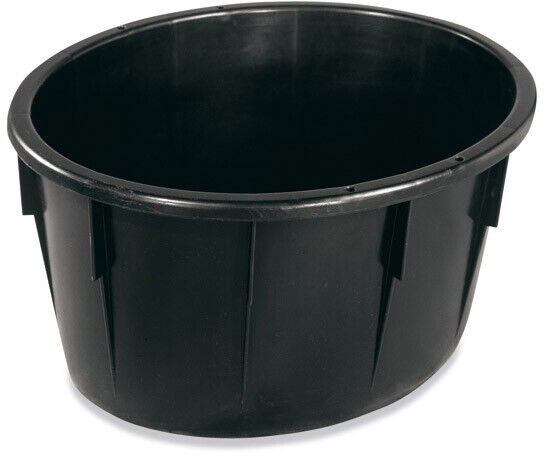 MASTELLONE OVALE NERO 85 LT  PLASTIME