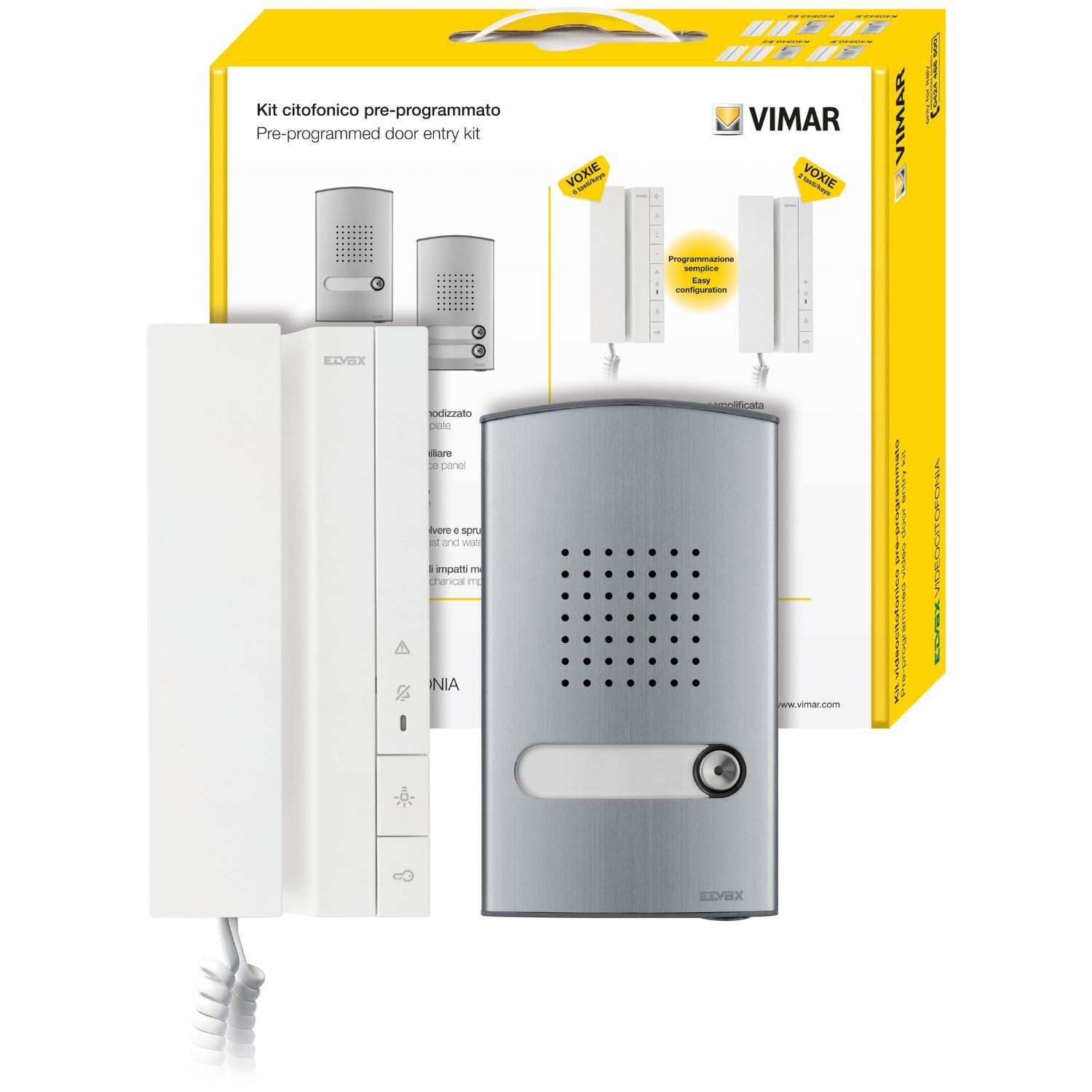 Kit citofono monofamiliare Voxie - 40141 Vimar K40540.E
