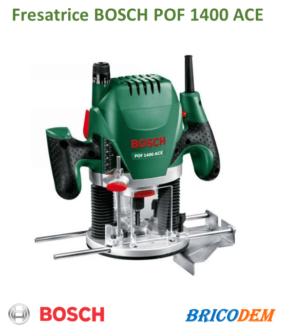 Bosch POF 1400 ACE Fresatrice Verticale, 1400 W, in Valigetta
