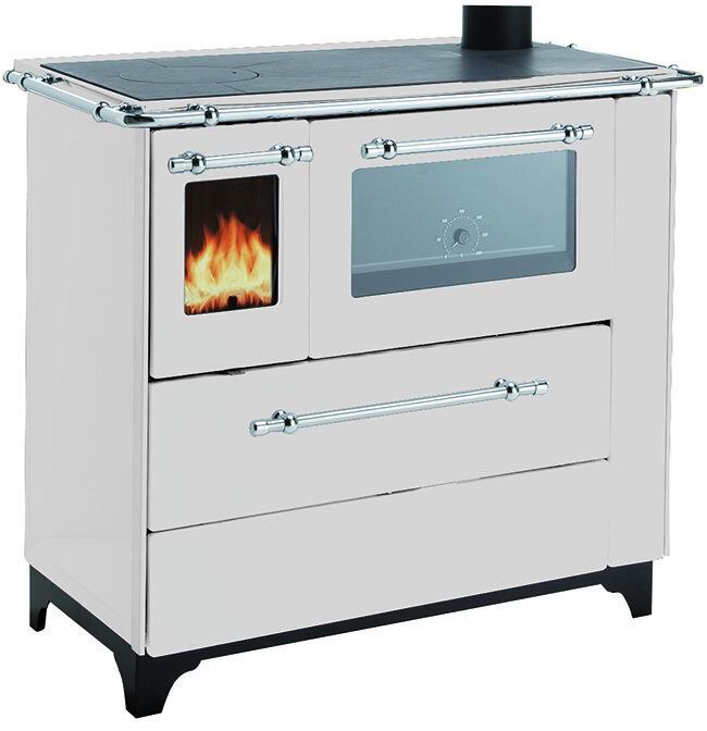 CUCINA ROYAL A LEGNA NEW BETTY 4,5 VETRO BIANCO