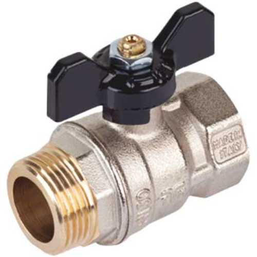 Valvola a sfera passaggio standard m-f farfalla alluminio 3/4 pn 30  Tiemme