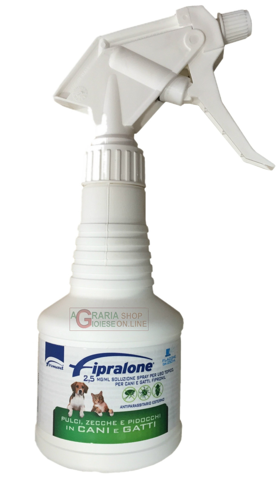 33176 FIPRALONE 2,5 ANTIPARASSITARIO PER CANI E GATTI ML. 250 PRINCIPIO ATTIVO D