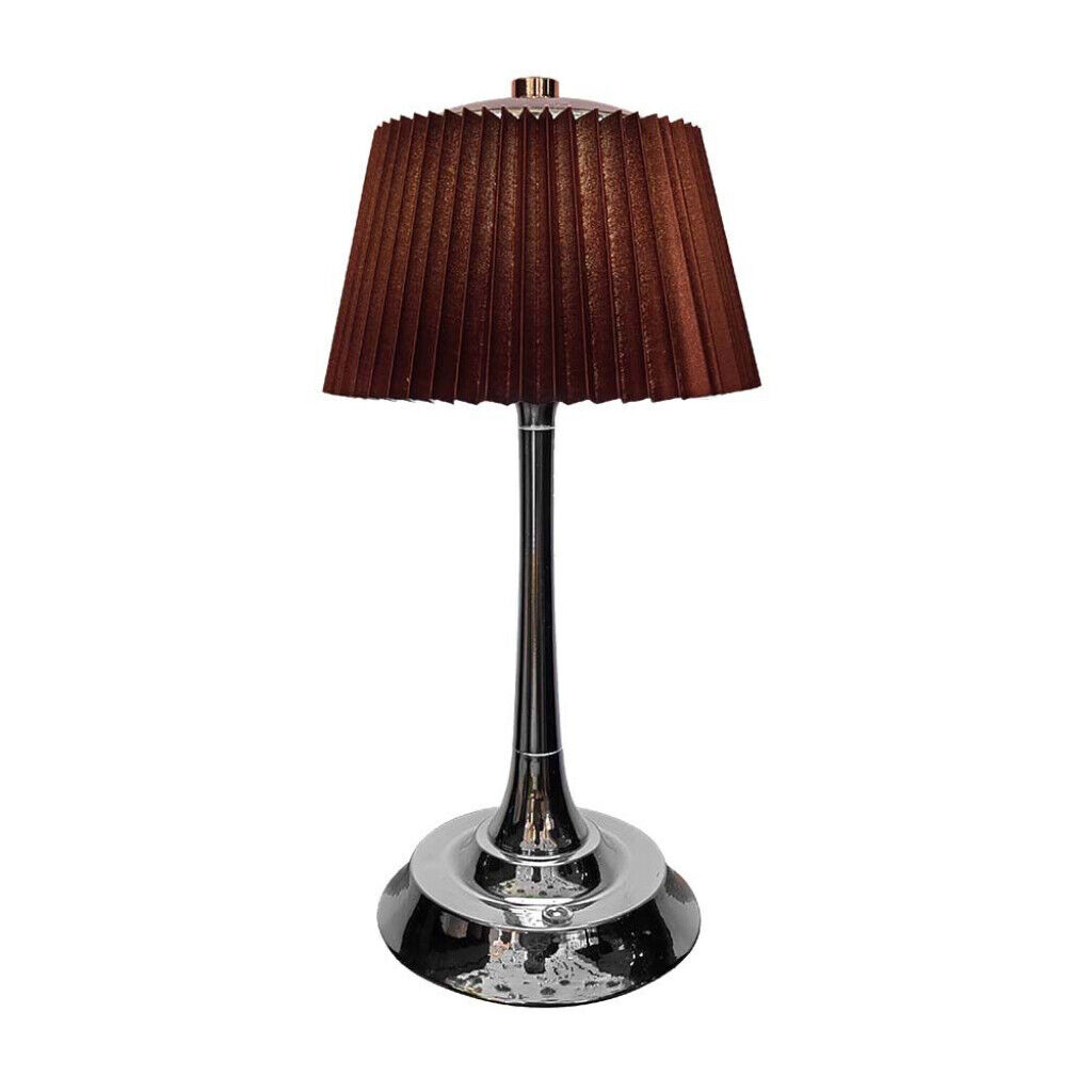1 pz 1.5W LED Table Lamp 3000K Chrome Brown