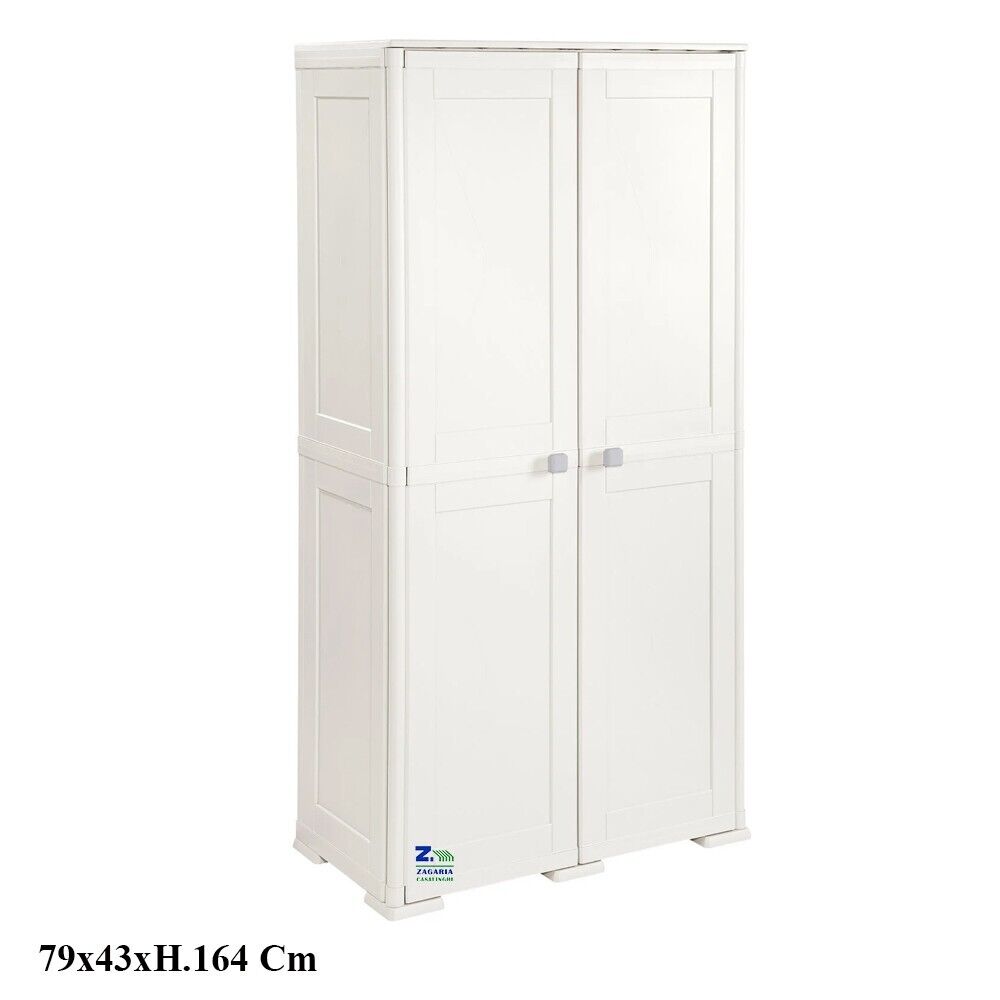 ARMADIO MOBILE SIMPLEX 2 ANTE - 5 VANI INTERNI PANNA