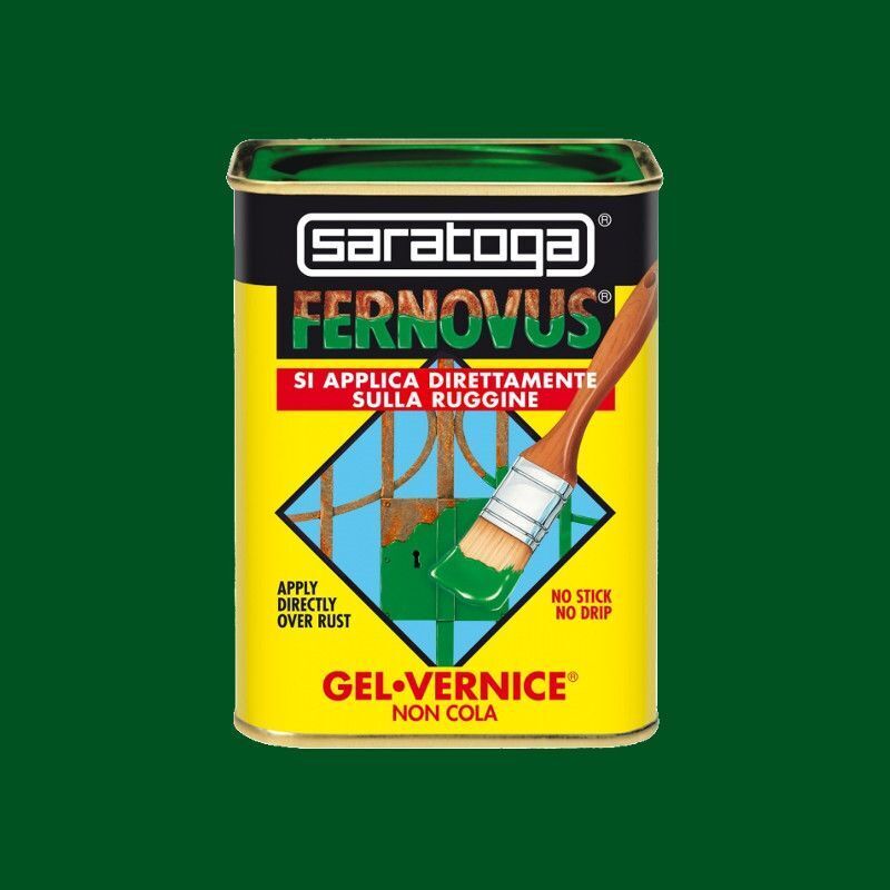 Saratoga Vernice Antiruggine in Gel Fernovus Brillante 750ml Verde Prato