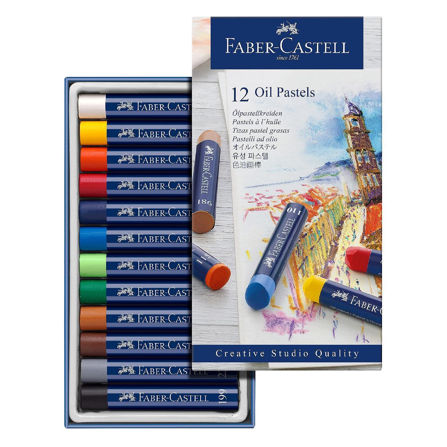 Faber Castell Confezione 12 Oil Pastels Colore Ass 127012