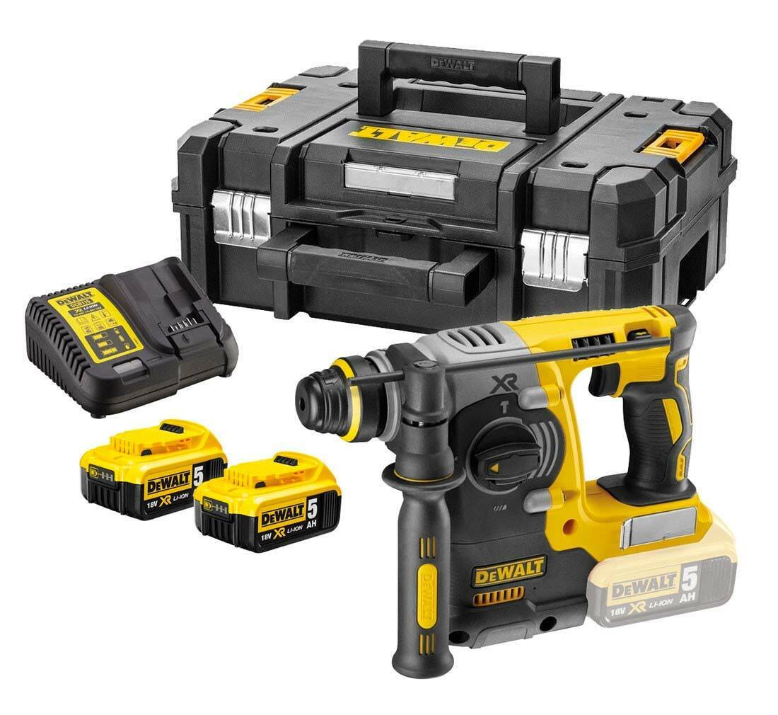 TASSELLATORE DEWALT DCH273P2T SDS PLUS  BRUSHLESS - 2  BATT. XR LITIO 18V 5,0AH