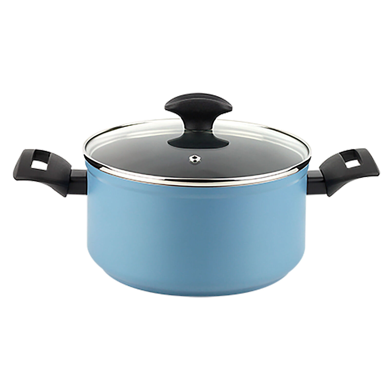 Pentola Induzione 24 cm Alluminio Forgiato, Antiaderente senza PFOA, Coperchio