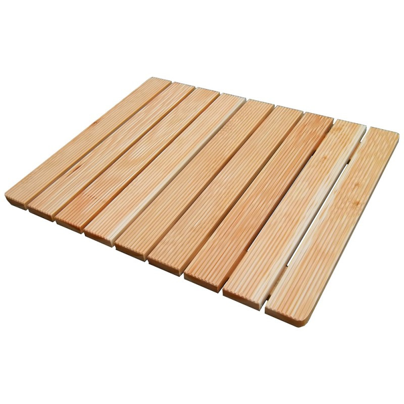 Pedana doccia legno 55 x 68 in massello antiscivolo per piatto doccia 70 x 90