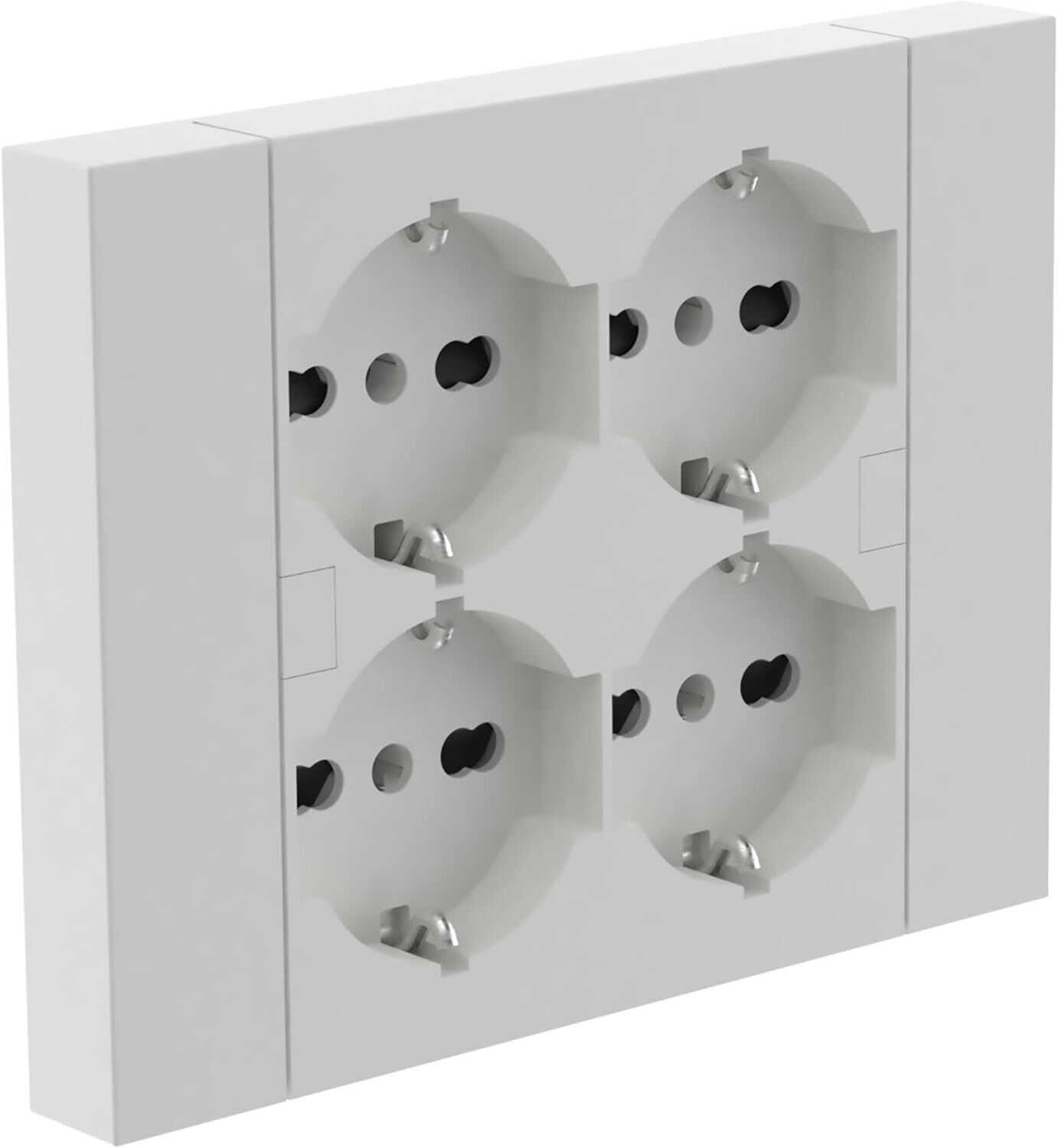 Multipresa da Parete Bianco Design Compatto e Sicuro per Ambienti Domestici