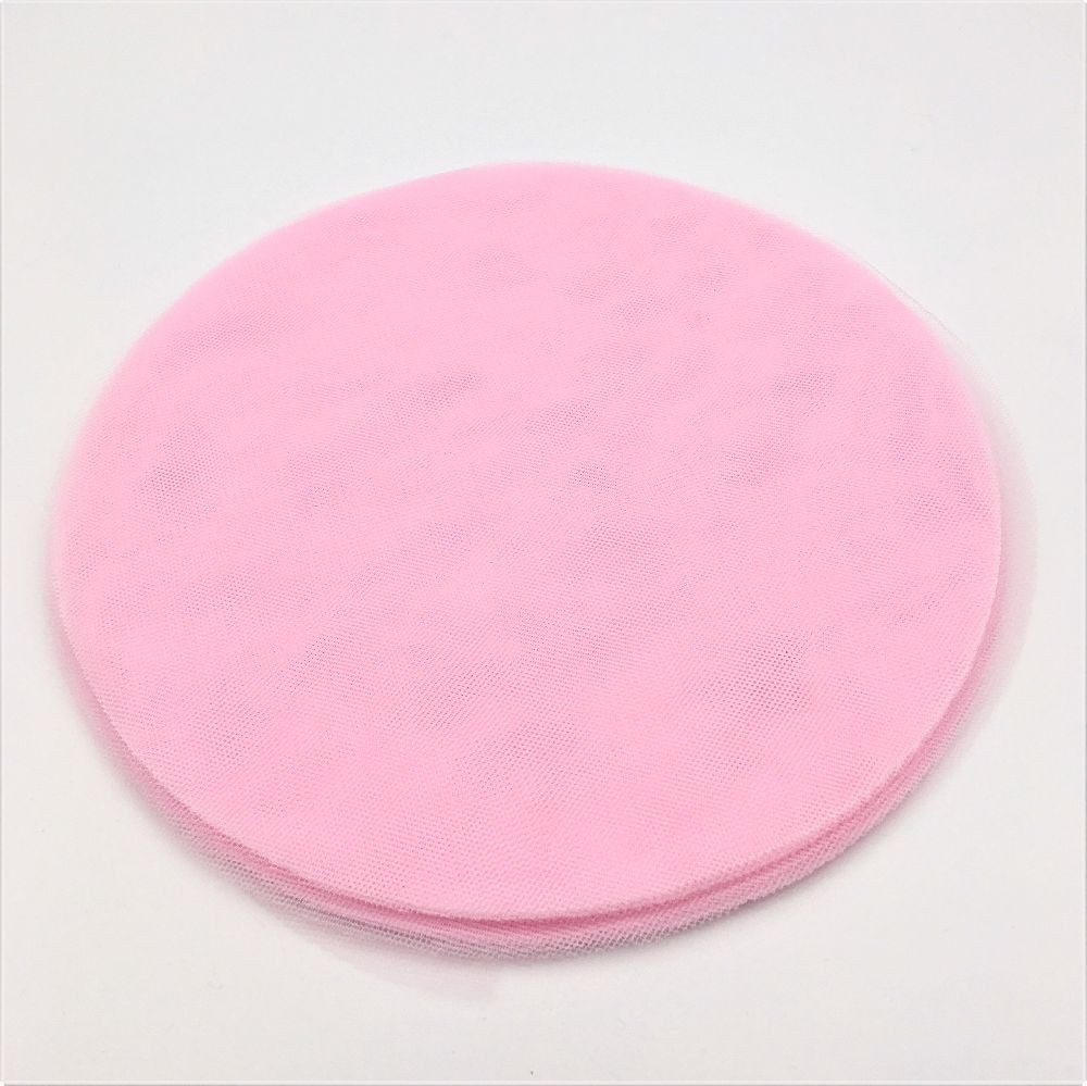 50 PZ Velo TULLE Tondo Portaconfetti D.23 cm ROSA Bomboniera 0W1J