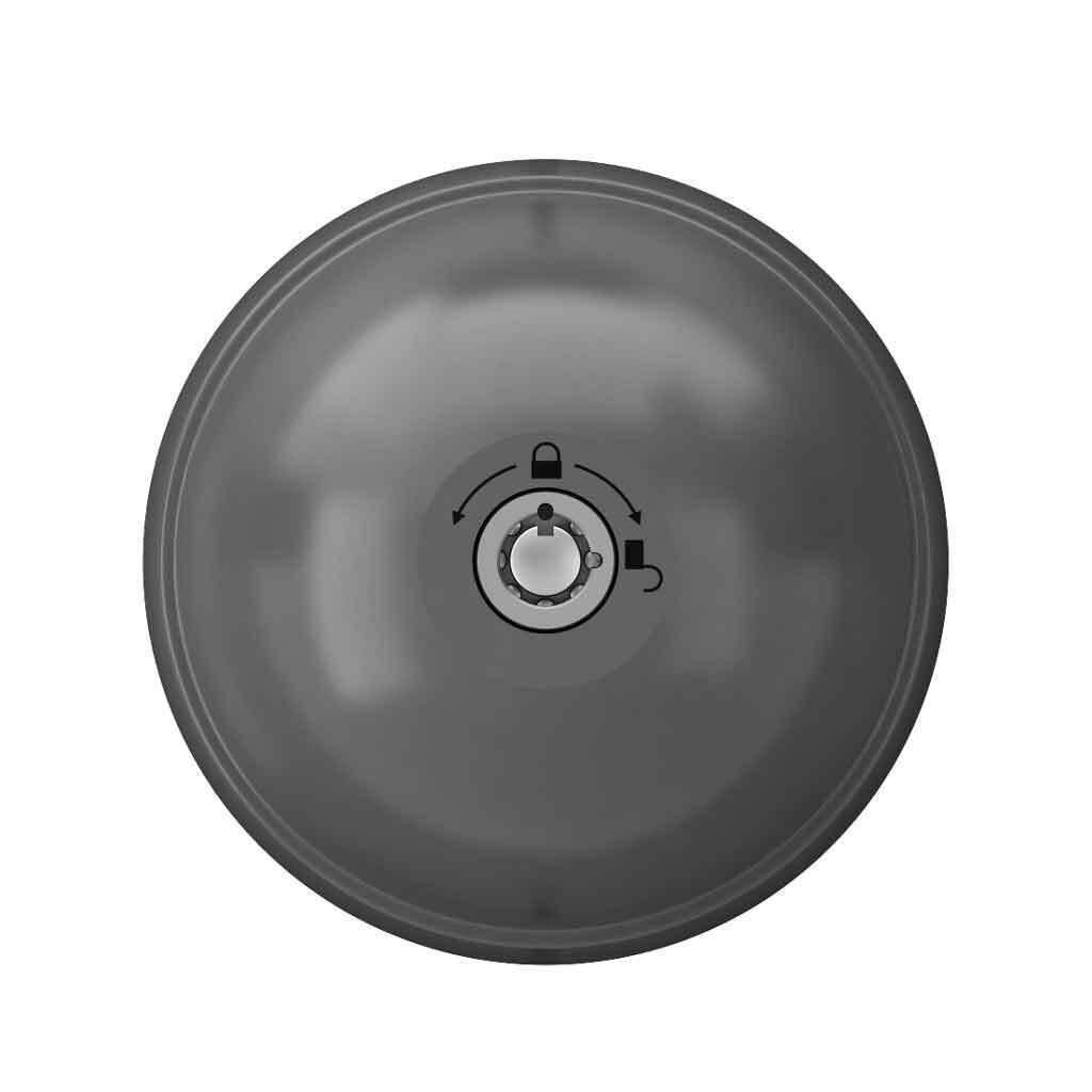 Meroni UFO3 SmartDuo Grigio - Lucchetto per furgoni sfera fissa chiusura automat
